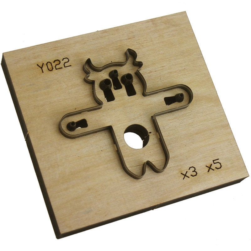 Cow Keychain Custom Leather Cutting Die Cut MoldLeather Punch Etsy