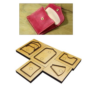 Ensemble de moules de découpe en cuir de taille personnalisée pour sac en cuir, matrice de perforation en cuir pour sac, outil kraft pour travaux manuels en cuir