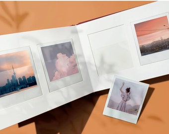 Personalisiertes Polaroid-Album, 8,6*10,8 cm Foto-Erinnerungsalbum, beschreibbares Fotoalbum, Fotoalbum, für Polaroid-Fotopapier, Valentinstagsgeschenke