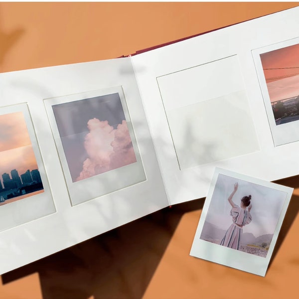 Custom Polaroid album, 8.6*10.8cm Photo Memory Album,Writable Photo Album,Photo Album,For Polaroid Photo Paper,Valentine Gifts