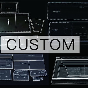 Customized acrylic sheet, personalized acrylic template, Acrylic sheet with or without hole Design shape Leather Punch Die Cut Mold