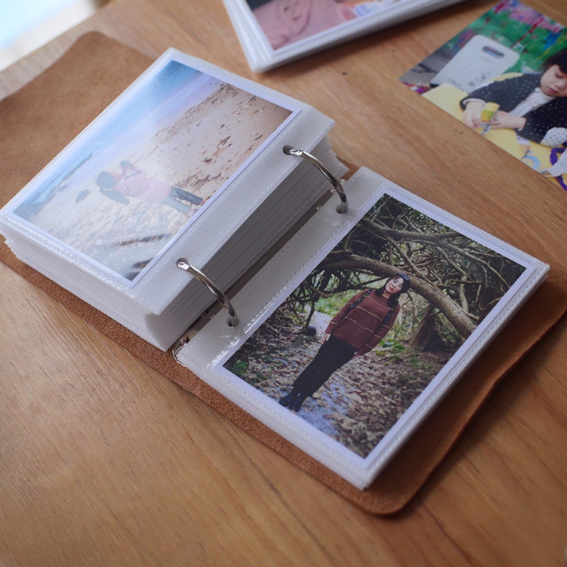 Simple leather photo album Photo Album5 inches6 inches Cover Etsy