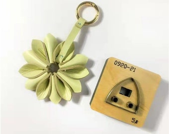 Multi-petal daisy leather die cut ，Flower Punch Die Cut Mold,Leather Crafts Kraft Tool,, Custom Leather Cutting Die