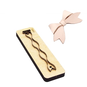 Moule découpé avec poinçon en cuir avec noeud papillon, outil pour travaux manuels en papier kraft, Sizzix découpe avec matrice, matrice de découpe en cuir en forme de noeud, outil pour travaux manuels en cuir kraft