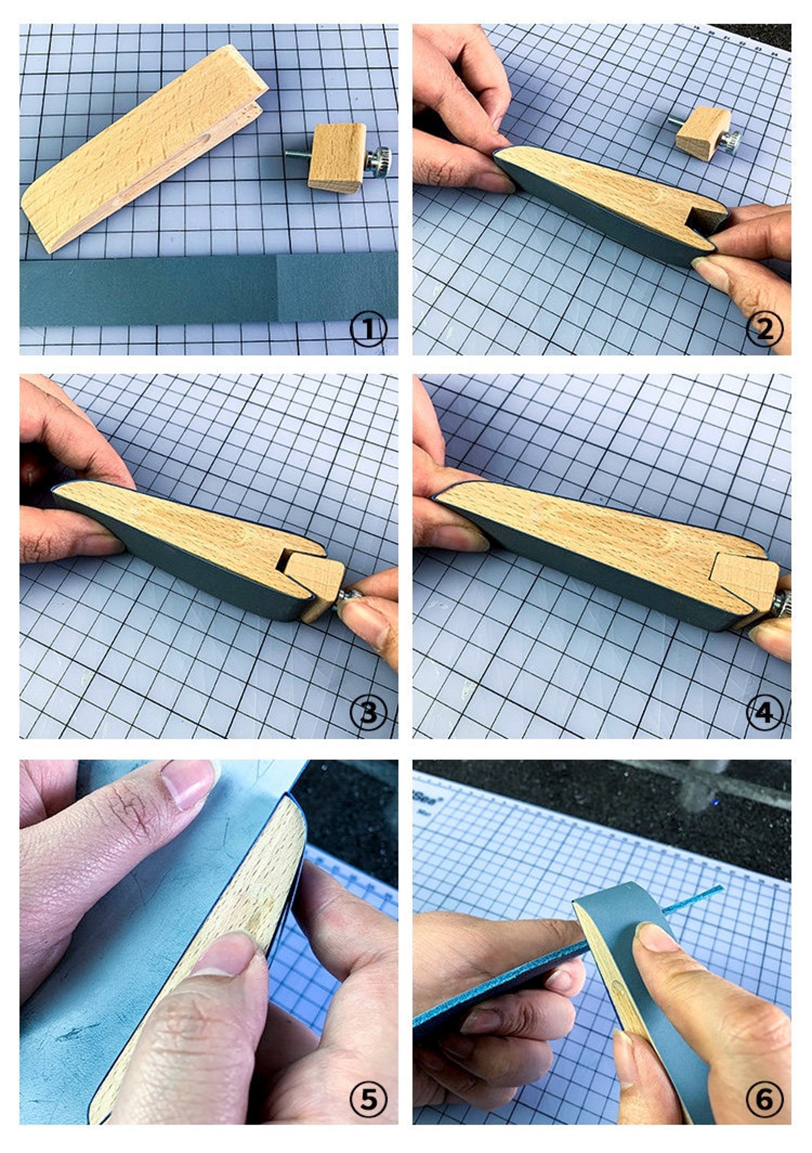 Sandpaper Holder for Leathercrafted Sandpaper Holder for Etsy