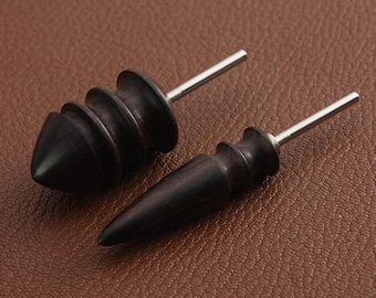2 pcs Sandalwood polishing head, leather polishing, can be equipped with an electric polishing machine, leather edge polishing