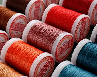 Non-scattering wax thread, 9 strands of leather thread, polyester material can be sintered, round wax thread, hand-sewn leather thread