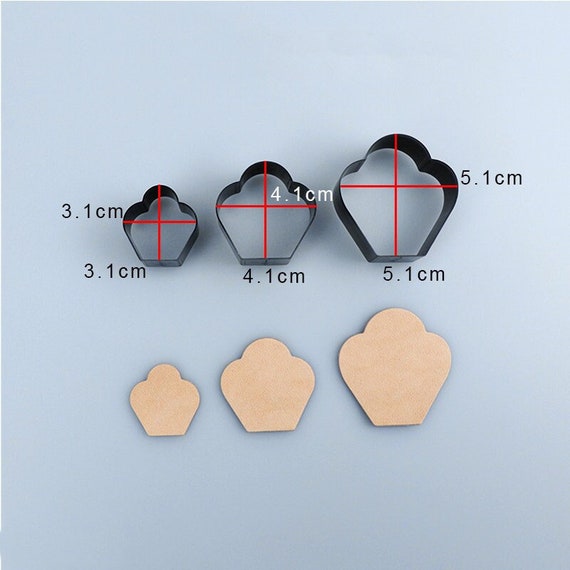 Matrices De Découpe En Cuir TBEST - Coeur, Goutte D'eau, Pentagramme