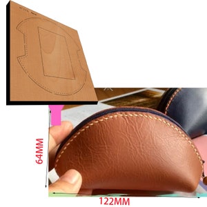 Mini Shell Geldbörse Leder schneiden sterben Form, benutzerdefinierte Brieftasche Leder Punch Set, Leder Handwerk Kraft Werkzeug, handgemachte Cutters