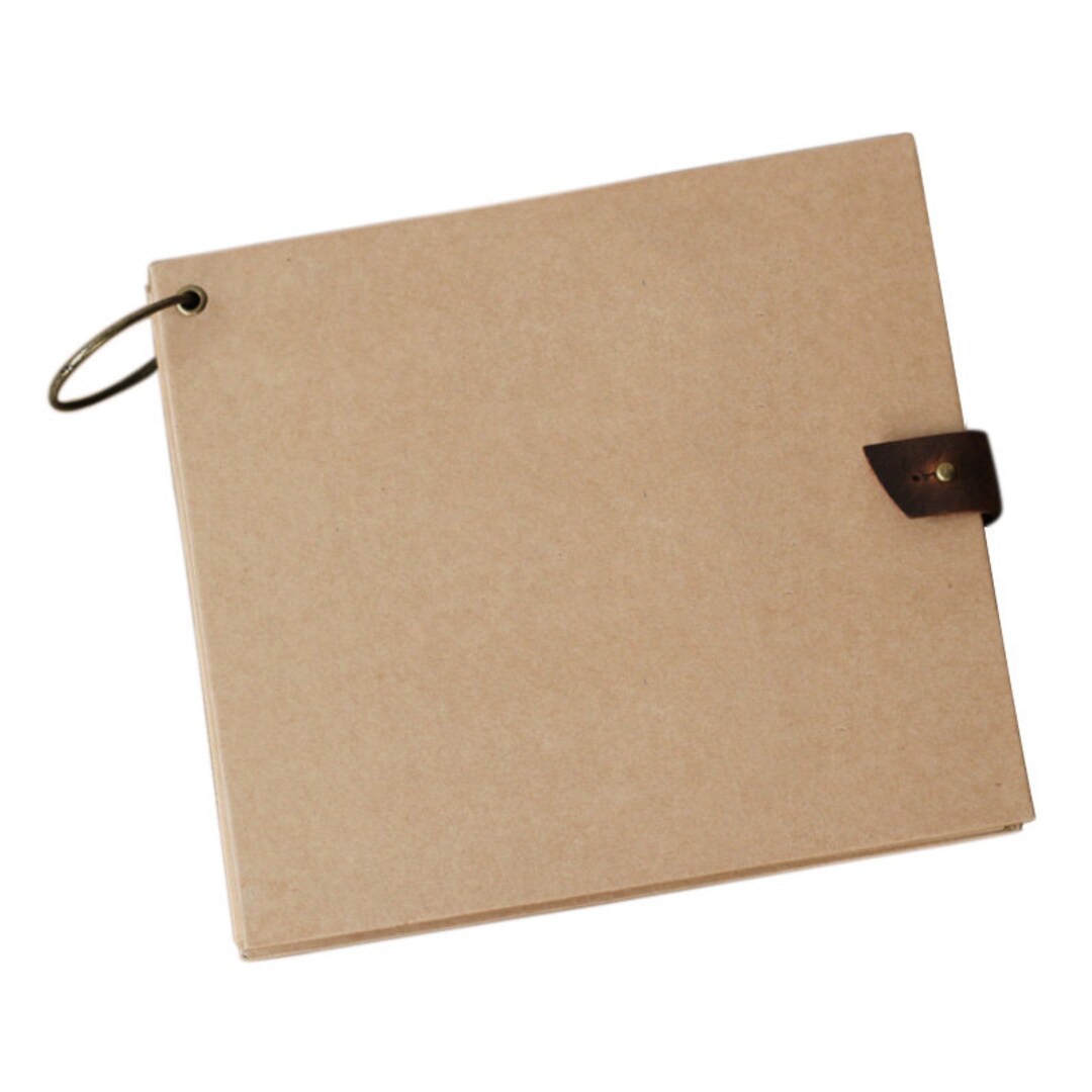 Blank Kraft Scrapbook Albumcover Engraving Handmade Photo Etsy