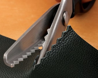 Serrated scissors,wavy serrated scissors,Lace Serrated Scissors,Leather Tool,cut leather tool
