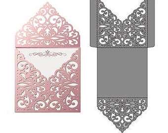 Bruiloft uitnodigingen Kaarten maken ambachtelijke metalen stansvorm, kaartrand gestanst, handgemaakte kaart plakboek metaal gestanst, metalen snijmatrijs