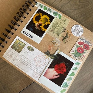 100 Pages Scrapbook Album,Custom printing DIY Handmade Spiral Bound Instax Album,Memory Book,Blank Kraft Book,Wedding Guest Book, image 3