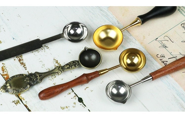 5 Styles Spoons for Sealing Wax,vintage Wax Seal Spoon,wax Melter 