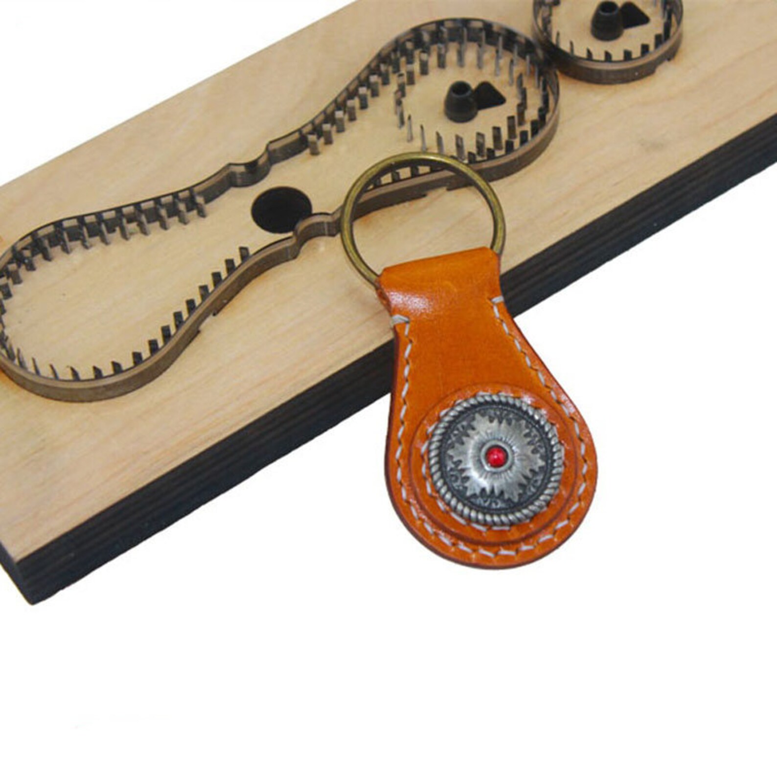 Keychain Custom Leather Cutting Die Cut MoldLeather Punch Die Etsy