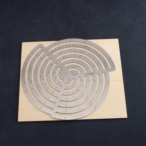 Regla de acero inoxidable, regla de metal, regla de cómic en forma de abanico, regla de herramienta de aprendizaje, útiles escolares, regla de medición, regla