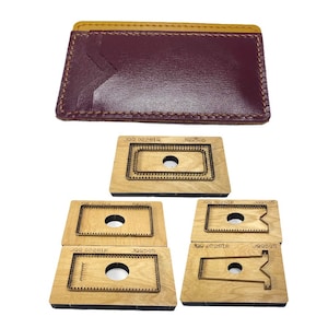 Juego de moldes troquelados para cortar cuero, carteras y tarjetas sencillas, troqueles de cuero personalizados, herramientas Kraft para manualidades de cuero