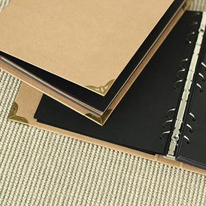 Album fotografico con copertina rigida in carta kraft vuota, album di ritagli fatto a mano, album di raccolta fai da te, libro degli ospiti per matrimoni, album di ricordi fotografici Instax, album da viaggio