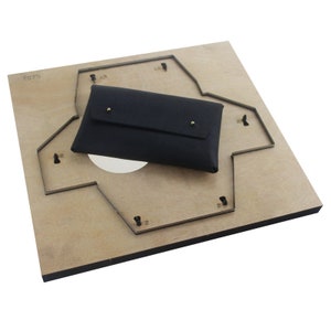 Emporte-pièces pour porte-monnaie longs, moule découpé pour sac à main en cuir, emballage de carte, ensemble de matrices de perforation en cuir, emporte-pièces faits main