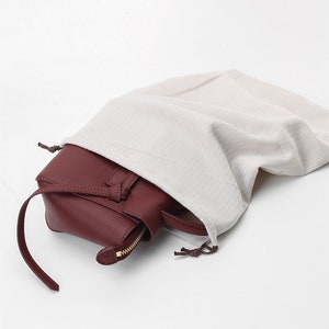 Herringbone dust bag, bundled packaging bag, gift packaging storage cloth bag, wax rope closure, custom logo
