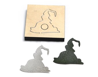 Wizard Hat Leather Die Cut, Custom Size Cutting Die, Sizzix DIY Halloween Hat Bag Decoration