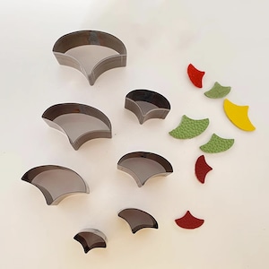 Ginkgo Leaf style Custom Steel Leather Cutting Die, Plant Design Leather Punch Die Cut Mold,Steel Leather Crafts Kraft Tool