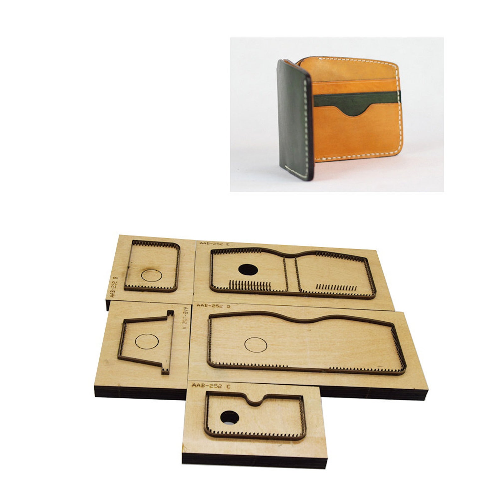 Wallet Shape Leather Punch Die SetCustom Leather Cutting Die Etsy