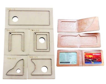Free DIY driver's license package die cutter, Custom leather card bag cutting die, Leather Crafts Kraft Tool Leather template tool