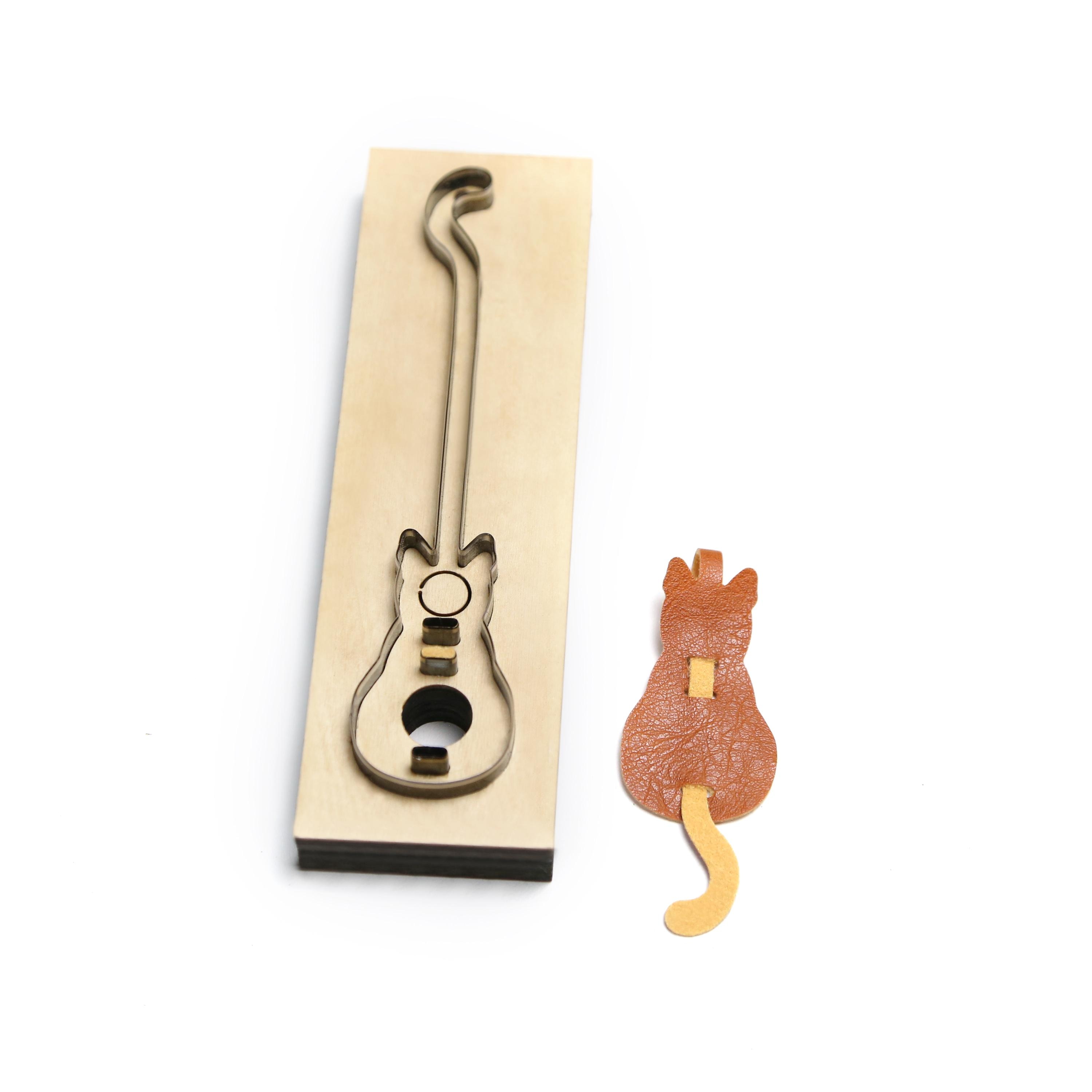 Custom Kitten Leather Punch Die Cut Mold, Cat Keychain Leather