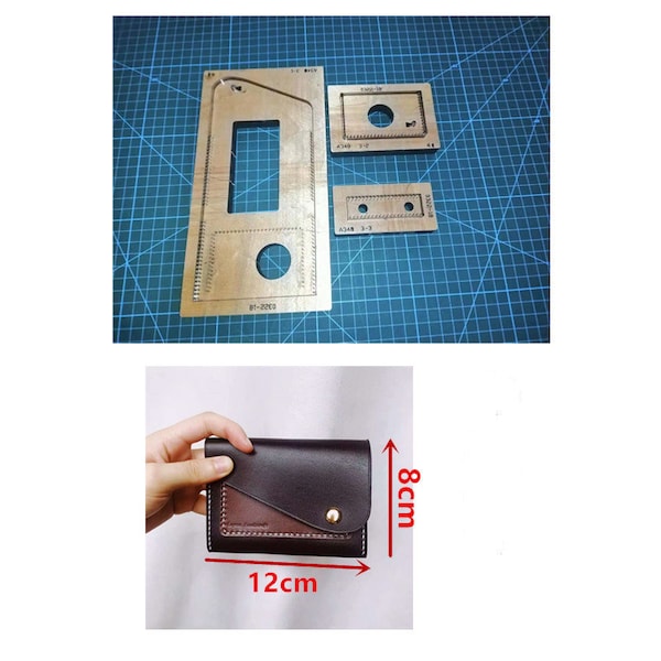 Card case, wallet, business card case integration Leather Cutting Die Cut Mold,Custom Leather Punch Die Set,Handmade Cutters