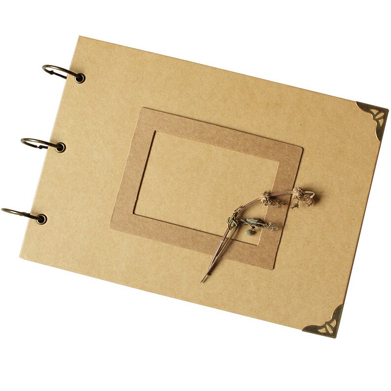 A4 Blank Kraft Scrapbook Album56 pages Ring Binder Photo Etsy