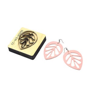 Geometric leaves Leather Cutting Die, ginkgo leaf Shape Leather Punch Die Cut Mold,Leather Crafts Kraft Tool,Leather Punch Cutting Die