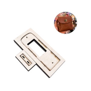 Airpods Tasche Leder Stanzform, kundenspezifische Münzbrieftasche Leder Stanzer Set, Lederhandwerk Kraft Werkzeug