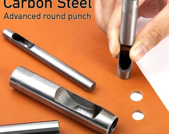 Belt puncher, Round punch, Handmade leather goods, DIY tools, Belt and strap punching, punching machine（1-40mm）