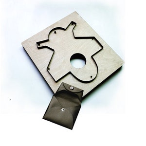 Stampo fustellato per sacchetti di carte multifunzione in pelle, set di fustelle per punzoni in pelle fai-da-te, set di strumenti Kraft per artigianato in pelle