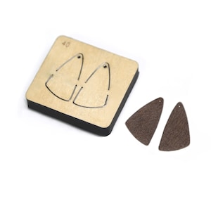 Leather Drop Earring Cutting Die, Custom Size Leather Punch Mold, Crafts Tool