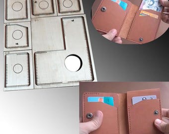 Multi functional card pack die cut set, Custom Card Bag Leather Punch Die Set,Coin Purse Leather Cutting Die  Mold,Leather Crafts Kraft Tool