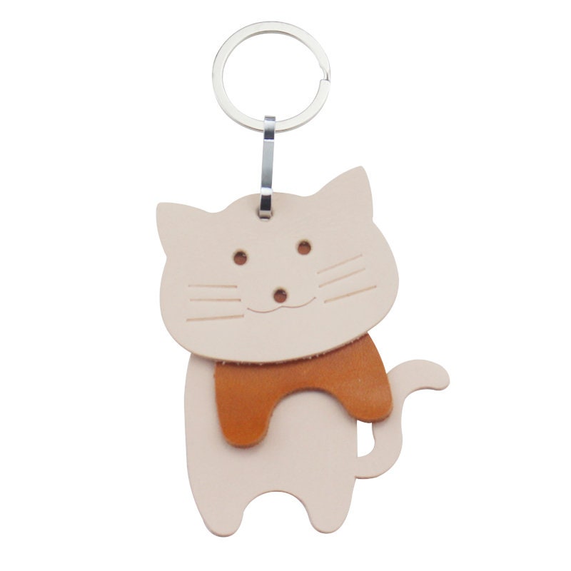 Cat Leather Keychain Cutting Die Cut Mold CustomDIY Cat Etsy