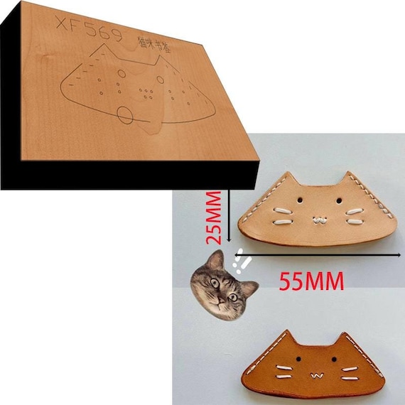 SUPERDANT Fustella In Legno Per Segnalibro Gatto In Pelle - Angolo Pagina A Forma Di Gatto, Stampo Da Taglio Per Macchine Sizzix E AccuQuilt, DIY Craft