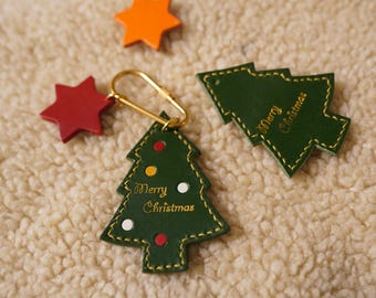 クリスマスツリーペンダントレザークラフトクラフトツール、レザー