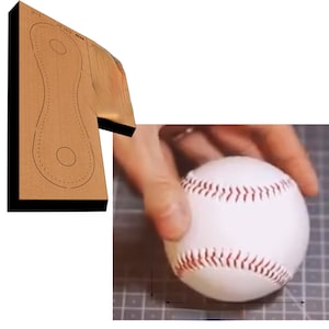 Baseball-Tasche Benutzerdefinierte Leder Stanzform Set, Mini Tennis Münztasche Leder Stanzform, Lederhandwerk Kraft-Werkzeug