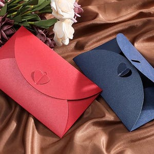 Heart Kraft Envelopes Set,Personalized Printing Envelopes With Love Heart Closure,Blank Cards,Mini Coin Envelopes,Gift Card Envelopes, image 13