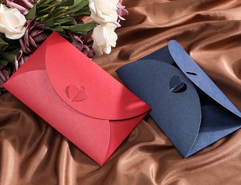 Heart Kraft Envelopes Set,Personalized Printing Envelopes With Love Heart Closure,Blank Cards,Mini Coin Envelopes,Gift Card Envelopes, image 13