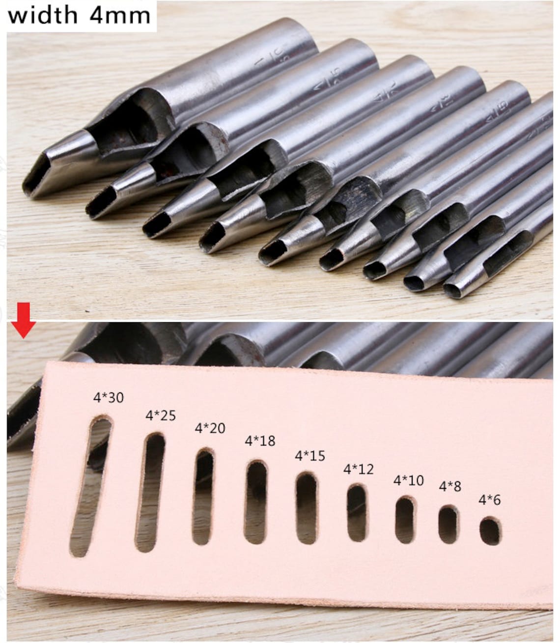 Oval Shape Hollow Leather Craft Punch ToolsOblong Slot Hole Etsy