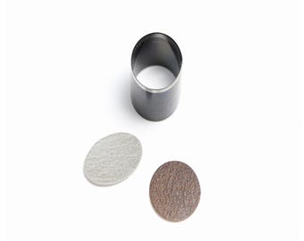 Ovale stalen lederen snijmal, custom design lederen punch gestanste mal,stalen leer ambachten kraft gereedschap
