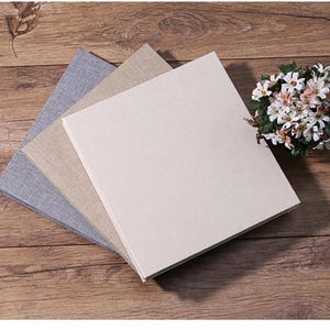 Álbum de fotos de 11", álbum de recortes con tapa personalizada, álbum de colección vintage, libro de visitas de boda, álbum de recuerdos con fotos Instax, álbum de viajes