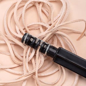 Handheld leather rope cutter, Multi size self-made leather rope and leather strip, Rotating leather cutter, Handmade DIY Leather Art Tools