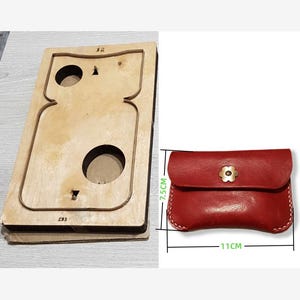 Moule de découpe pour carte simple intégré en cuir, ensemble de matrices de perforation en cuir pour bricolage, ensemble d'outils pour travaux manuels en cuir kraft