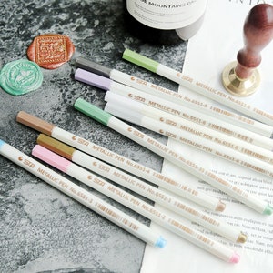 AUsagg Lot de 6 stylos Morandi couleur neutre fournitures de