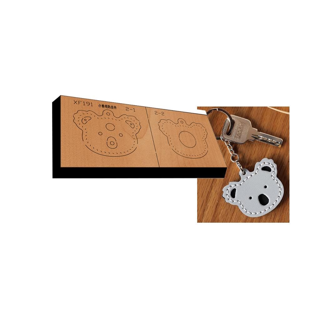 Stampo Per Taglio Fustella In Legno E Metallo, Portachiavi RFID In Pelle Fai Da Te, Modello Per Punzonatura, Artigianato E Scrapbooking